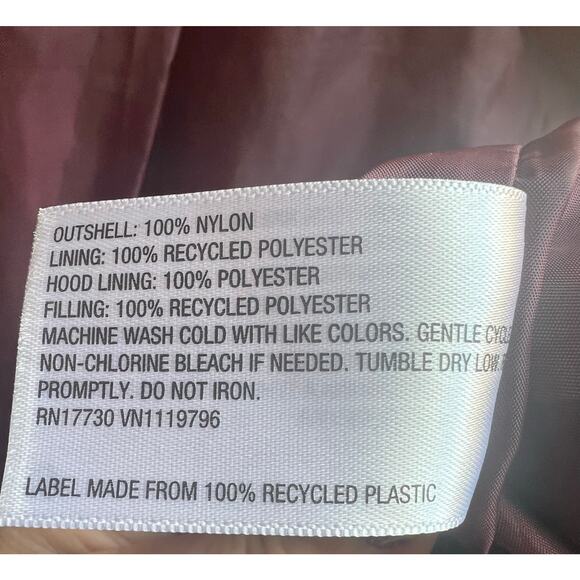 Ava & Viv Women’s Plus Size Winter Puffer Long 2-Way Zip Front Burgundy Coat 2X - Picture 15 of 16